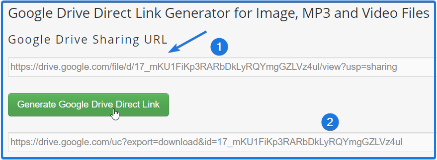 View Link Generator Online Google Pictures