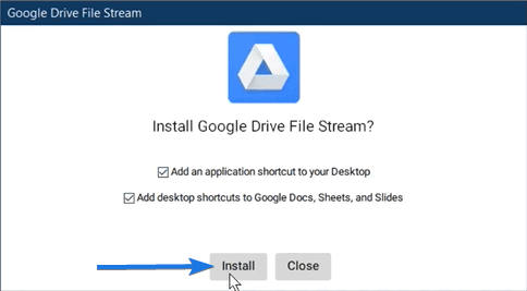 Install Google Drive File Stream