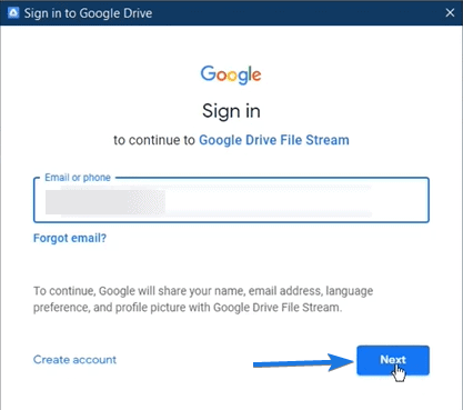 Log in G Suite Account