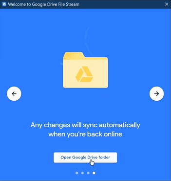 Open Google Drive folder