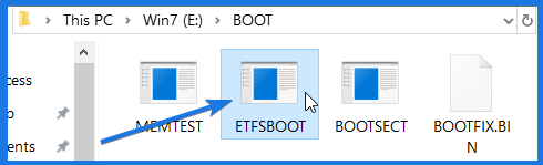 Boot Image File ETFSBOOT