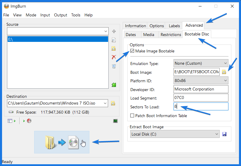 Convert Bootable USB to ISO Image