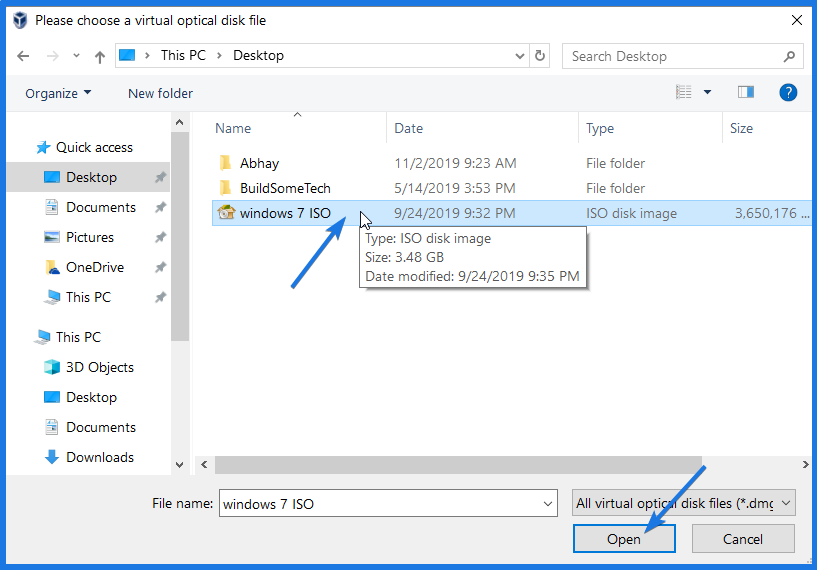 Windows 7 ISO image file