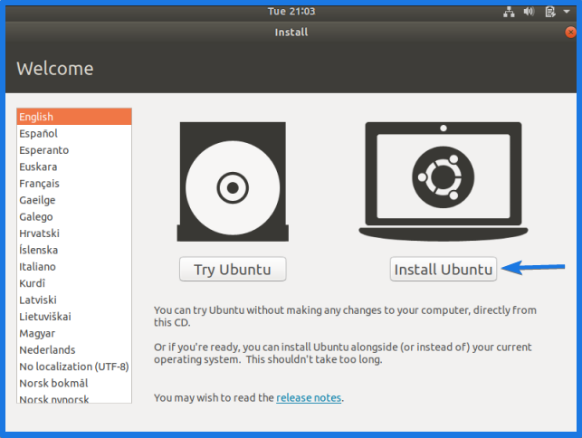 Virtualbox Ubuntu Installation