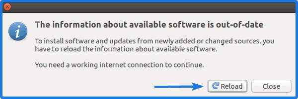 Ubuntu Reload to Update Cache