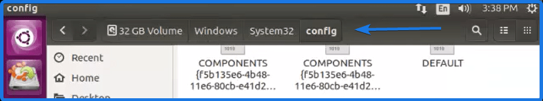 Windows System32 config