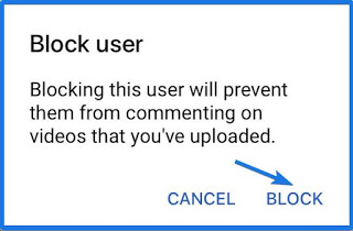 Block User from Commenting Youtube