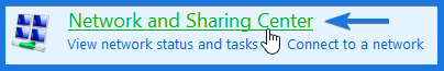 Network and Sharing Center