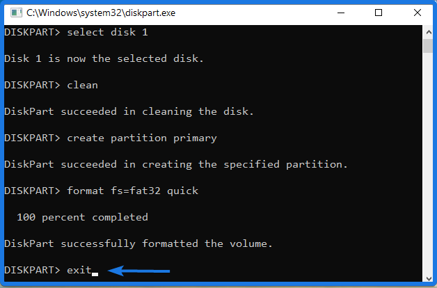 how to format usb drive in command prompt quick