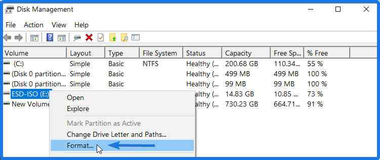 Format Bootable Pendrive