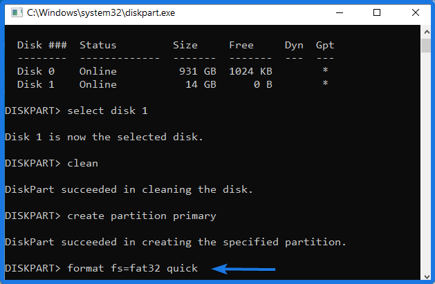 Format a Bootable USB Drive