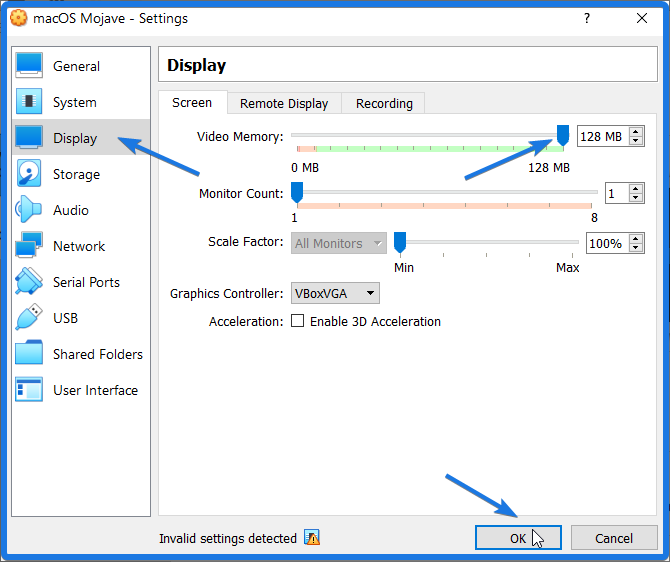 windows 10 virtualbox controls