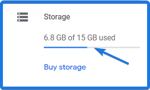 Free Storage Space