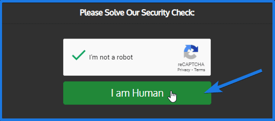 Security Check Box