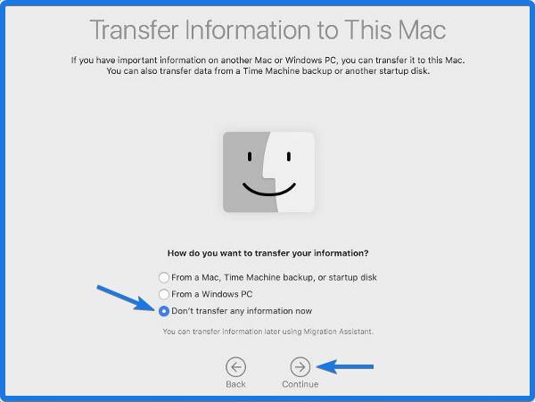 Transfer Information from Windows