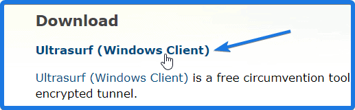 Download Ultrasurf VPN Client