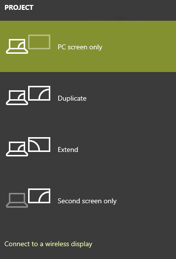 Now Select the type of Monitor display Now Select the type of Monitor display