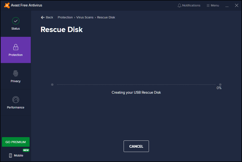 Creating your USB Rescue Disk