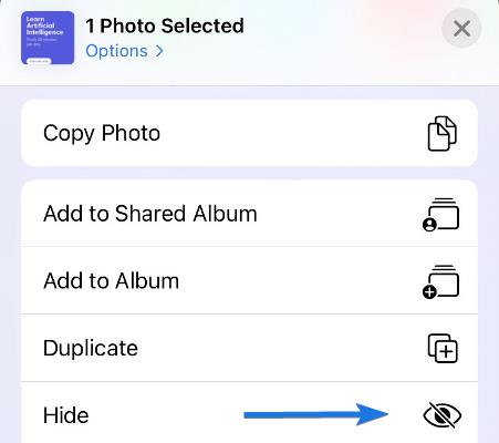 Hide Specific Photos in iPhone