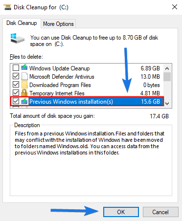 Previous Windows Installation Files