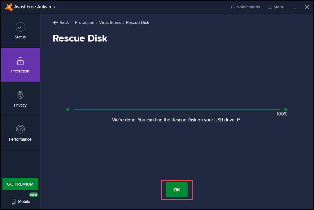 Rescue disk on your USB drive