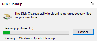 Start Cleaning C drive