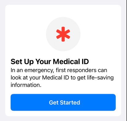 Use Apple Medical ID