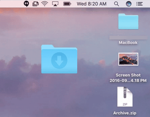 Use a Desktop as Download Folder Hack