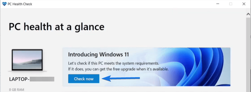 windows 11 pc health check app windows 11 pc health check app