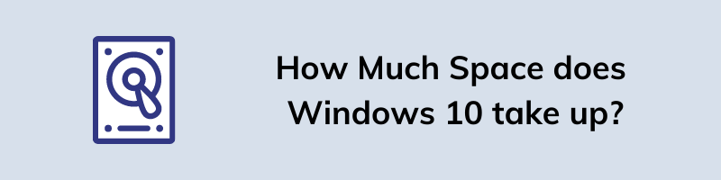 How Much Space does Windows 10 take up