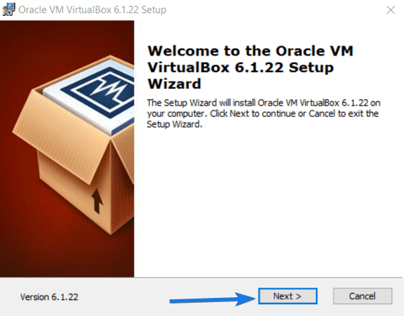 Install VirtualBox VM Application