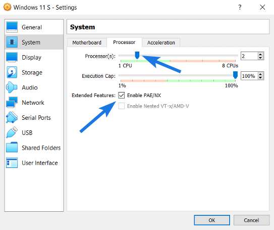 Set Processor(s) as 2