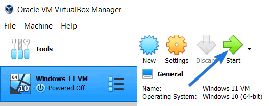 Virtualbox Manager