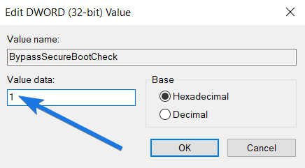 BypassSecureBootCheck Key File