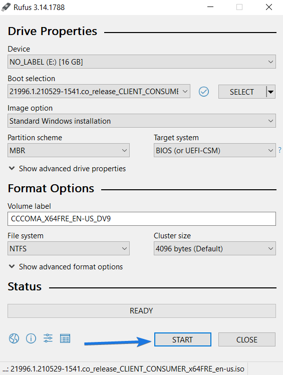 move windows iso to usb