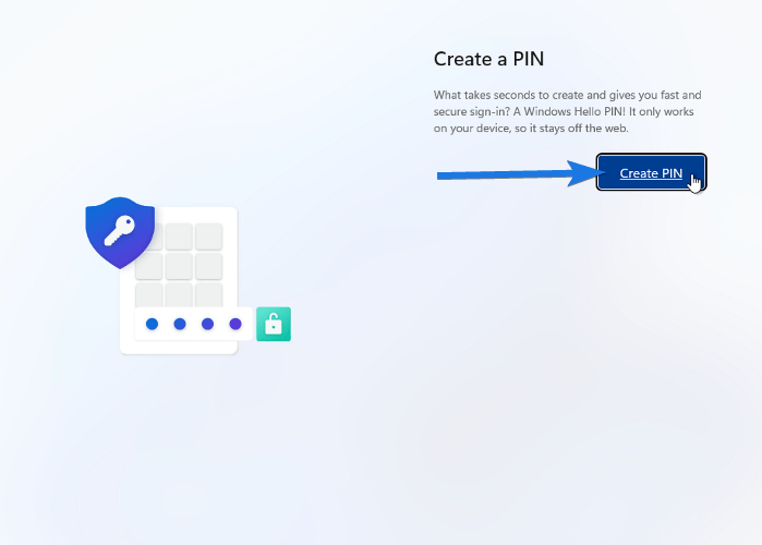 Create a PIN