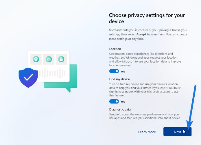 Finalizing Windows 11 Settings