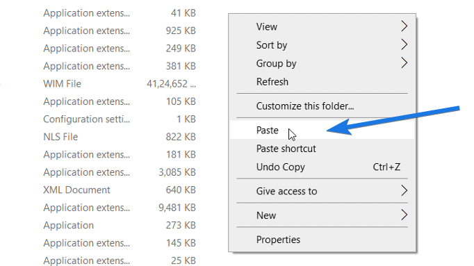 Paste install.wim File in Source Folder of Win 10 USB