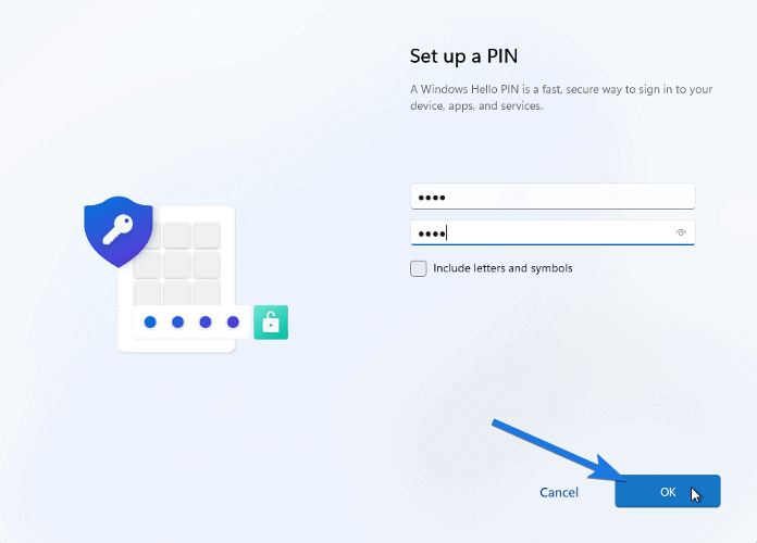 Setting up your PIN