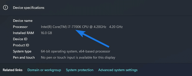 i7 7700k running windows 11