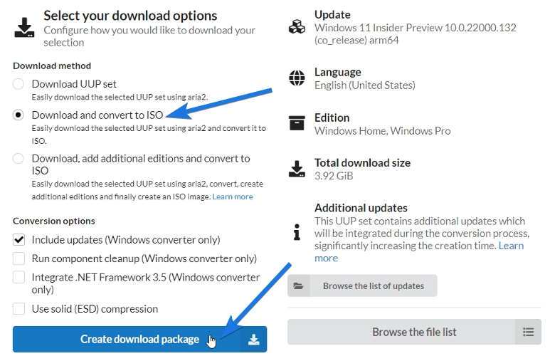 Download and Convert to ISO