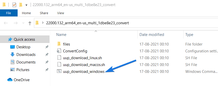 Run UUP Download Windows CMD File