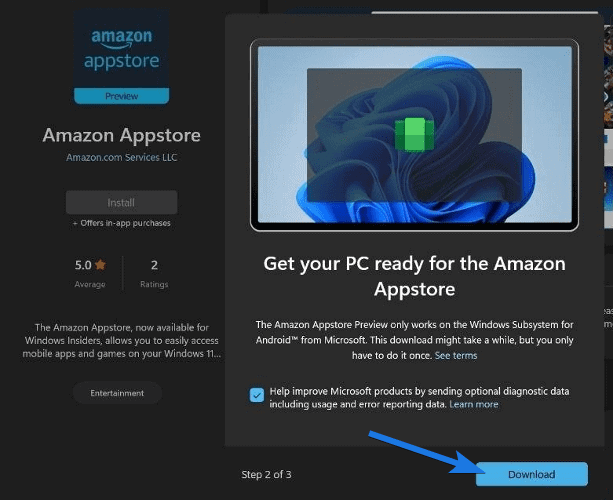 how to download amazon appstore in windows 11