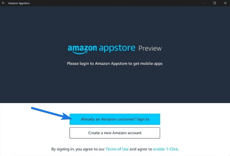  Login or Create Amazon account