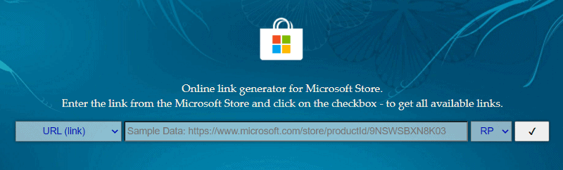 Microsoft Store Online Link Generator