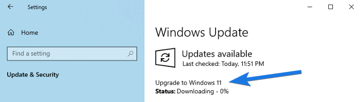 Windows 11 Update working