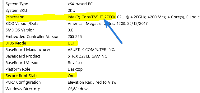 Windows 11 does not support core i7-7700k