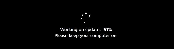 Working on updates screen