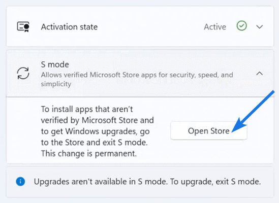 Click on Open Store Button Click on Open Store Button