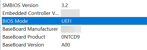 BIOS Mode